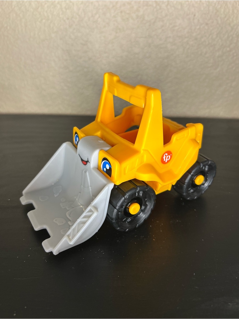 Fisher-Price Yellow and Gray Front Loader Toy Truck